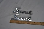 Pair Of Scout 80, 800 Script Fender Emblem 860265R1 Original Parts. Fixed Price $199.99.