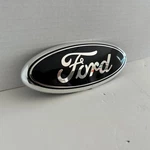 Logo 7" Emblem: Black Oval Chrome Edge Badge Ford Grille Tailgate. Fixed Price $24.89.
