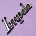 BIN21 Used 1983 Chevy Side Pillar Emblem Badge Oem Chrome "impala" Only. Fixed Price $27.99.