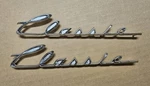 1962 Amc Rambler Classic #3460389 Emblems Script Pair Nos Oem. Fixed Price $129.99.