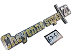 Oem 1973 1974 1975 1976 Chevy "cheyenne Super 20" Fender Emblem 6273133 E7-57. Fixed Price $72.95.