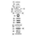 For Ram 1500 2021-2024 Mopar Front Door Emblem. Fixed Price $96.67.