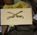 Cavalry Air Sword Saber Car Badge Auto Motorcycle Biker Emblem Sticker Armor. Fixed Price $14.99.