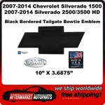 07-13 Silverado 1500 Black Bordered Billet Bowtie Tailgate Emblem Ami 96096K. Fixed Price $78.88.
