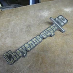 73 74 75 76 Chevrolet Square Body 1/2 Ton Truck Cheyenne Super 10 Fender Emblem. Fixed Price $39.99.