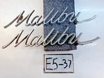 Oem 1966 1967 Chevy Malibu Pair Chrome Script Quarter Panel Emblem E5-37. Fixed Price $32.95.