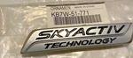 Genuine Mazda Oem "skyactiv" Rear Hatch Emblem KB7W-51-771. Fixed Price $20.00.