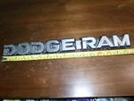 1981 - 1994 Dodge Truck Ram Tailgate Panel Emblem (aluminum Metal). Fixed Price $109.00.