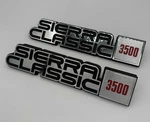 Sierra Classic 3500 2P Fender Nameplate 1984 1985 1986 1987 1988 1989 Emblem. Fixed Price $34.95.