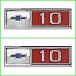 Trim Parts 9350 1965 Chevrolet Gm Truck Front Fender Emblem Set C10/K10 Usa Made. Fixed Price $93.98.