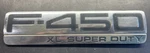 2005-07 Ford F-450 Xl Super Duty Badge Fender Emblem 5C34 16B114 V-ca. Fixed Price $18.99.