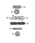 Genuine Mopar Front Fender Medallion 68498488AA. Fixed Price $80.15.