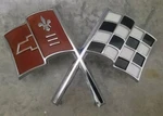 Corvette 1965 - 1966 Gm Issued Front Nose Emblem #3872929 #3859046 Unrestored. Fixed Price $59.00.