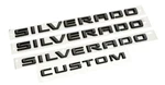 2019-2024 Genuine Gm Silverado 1500 Tailgate Black Custom Emblems 86539776. Fixed Price $71.65.