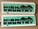 Oem Gm 2021-2026 Chevy Suburban Tahoe High Country Emblems Black 84719528. Fixed Price $40.00.