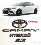 2018 2024 Toyota Camry Se Hybrid Black Out Emblem Overlay Kit (00016-32092). Fixed Price $69.80.