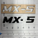 1PC Mazda MX-5 Emblem Durable Acrylic Rear Trunk & Fender Car Badge. Fixed Price $16.99.