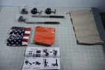 2-PK Pontoon Boat Adjustable Flag Pole Kit American & Orange Water Ski New. Fixed Price $21.99.