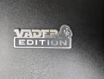 "vader Edition" Black And Silver Custom Acrylic Car Emblems. Fixed Price $10.00.