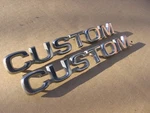80 86 Ford F150 F250 Truck Bronco "custom" Fender Emblem E0TB-16B114-CC--BOTH. Fixed Price $24.95.