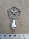 4328186 Vintage Chrysler Dodge Pentastar Hood Emblem Ornament Complete Mopar. Fixed Price $31.45.