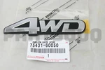 7543160050 Genuine Toyota Emblem, Back Door, NO.1 75431-60050. Fixed Price $20.18.