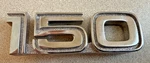 Vintage Ford 150 Vehicle Emblem Badge Chrome Script E4UB-152 91C00-AA. Fixed Price $16.99.