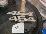 1973 - 1977 Chevrolet 454 Emblem Badge Set Left Right 396323RH 3963238LH Gmc Oem. Fixed Price $36.99.