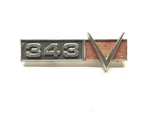 Vintage 1968-1969 Amc Javelin, Amx, Ambassador & Rebel "343 V8" Emblem #3602423. Fixed Price $31.47.