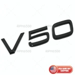 Volvo V50 Rear Trunk Lid Letter Logo Badge Nameplate Emblem Sport Gloss Black. Fixed Price $27.99.