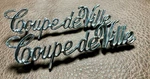 74 75 76 Cadillac Coupe Deville Quarter Panel Script Nameplate Emblem Set Nos. Fixed Price $50.00.