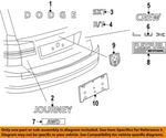 Chrysler Oem 13-20 Dart Lift Gate Exterior Trim-nameplate 5182346AA. Fixed Price $76.91.