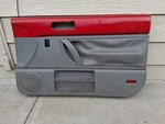1998 - 2010 Volkswagen Vw New Beetle Passenger Door Panel Gray / Red Oem. Fixed Price $135.00.