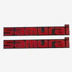 Side Fender Emblem Suzuki Samurai 1986-1995 Black/red. Fixed Price $23.95.