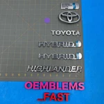 2001-2007 Toyota Highlander Hybrid Rear Hatch Lift Gate Fender Emblem Set Oem. Fixed Price $22.00.