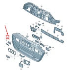 New Audi A6 4A C8 Front Grille Emblem Bracket 4K08537369B9. Fixed Price $79.61.