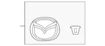 Genuine Mazda Deck Lid Emblem GHK1-51-730. Fixed Price $18.21.