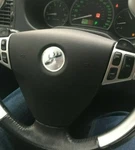 Hirsch Logo Saab Deer 9-3 2004-2011 Chrome Steering Wheel Badge Emblem 3-D Decal. Fixed Price $7.50.
