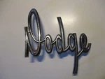 Vintage Dodge Emblem Badge Metal Script Letters 2417522. Fixed Price $34.97.