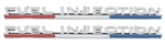 1963-64 Corvette Front Fender "fuel Injection" Emblem Set New Trimparts. Fixed Price $110.89.