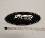 Rear Dark Chrome Patina / Black Emblem 2019-2023 Ford Ranger LB3J-402A16-AA. Fixed Price $25.00.