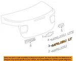 Gm Oem 10-16 Limited,malibu Trunk Lid Exterior Trim-nameplate 22842006. Fixed Price $72.33.