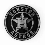 Houston Astros Silver Chrome Auto Emblem New Mlb Car Truck Decal Sticker. Fixed Price $6.95.
