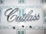 1971-1972 Olds Cutlass Chrome Trunk Script Emblem With Hardware. Fixed Price $34.00.