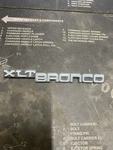 87-91 Ford Bronco Xlt Dash Emblem Nameplate Badge Logo Trim Oem Used Vintage. Fixed Price $31.49.