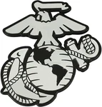 United States Marines Military Solid Metal Raised Auto Emblem Decal Adhesive.... Fixed Price $14.99.