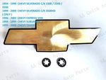 Black Gold Brush Bowtie Grille Emblem Silverado Tahoe Suburban Express 1994-2000. Fixed Price $98.80.
