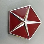 Dodge Chrysler Plymouth Trunk Lock Cover 4229712 Burgundy Chrome Vintage Mopar. Fixed Price $24.99.