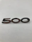 Ford "500" Emblem Badge Metal Script Vintage C-80-B-5429-0C-96-A. Fixed Price $17.99.