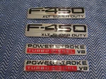 2005 2006 2007 2008 2009 2010 Ford F450 Xlt Powerstroke Diesel Fender Emblems 4X. Fixed Price $69.99.
